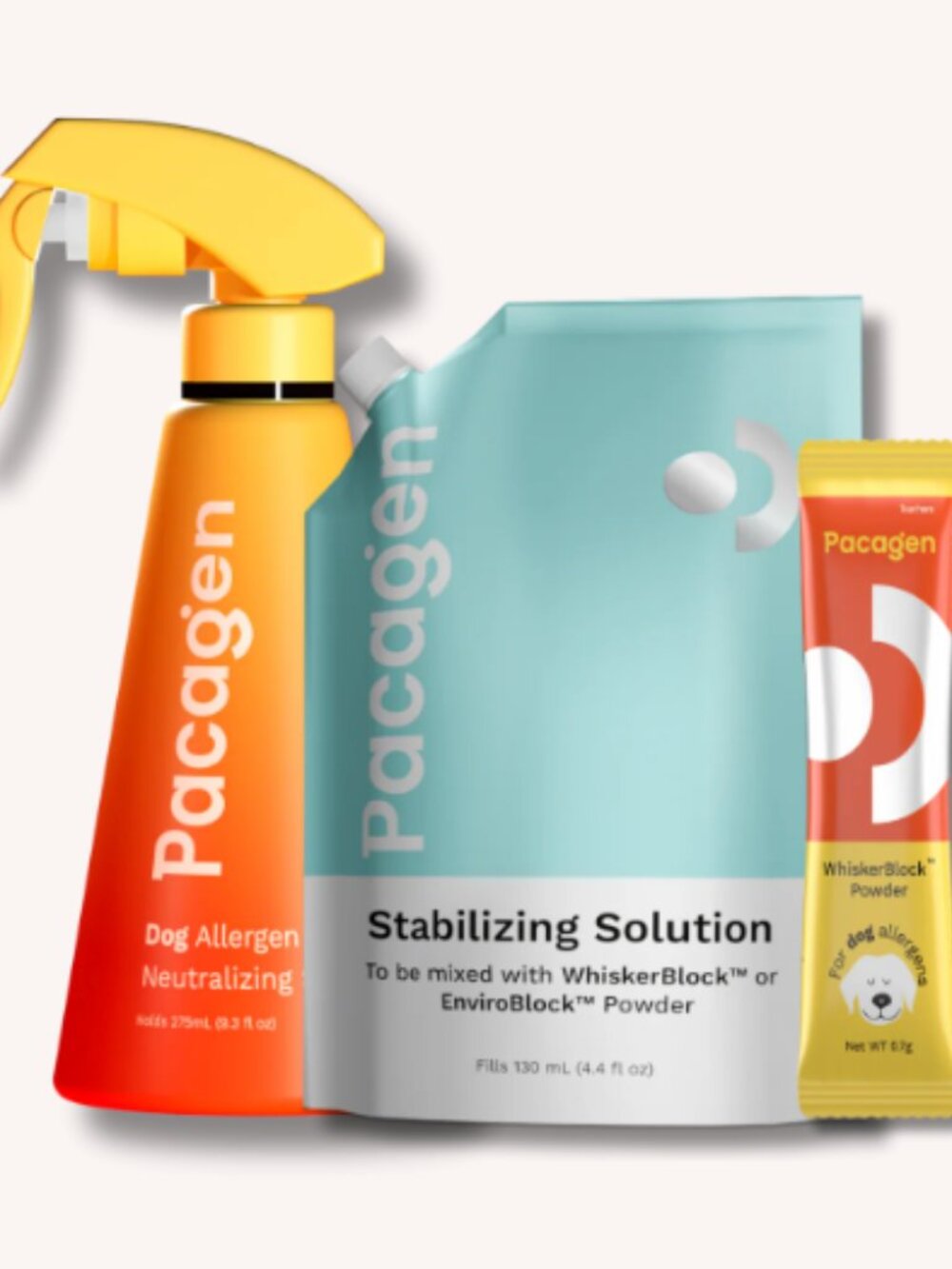 NWT Pacagen Dog Allergen Neutralizing Spray Starter Pack Floral Breeze